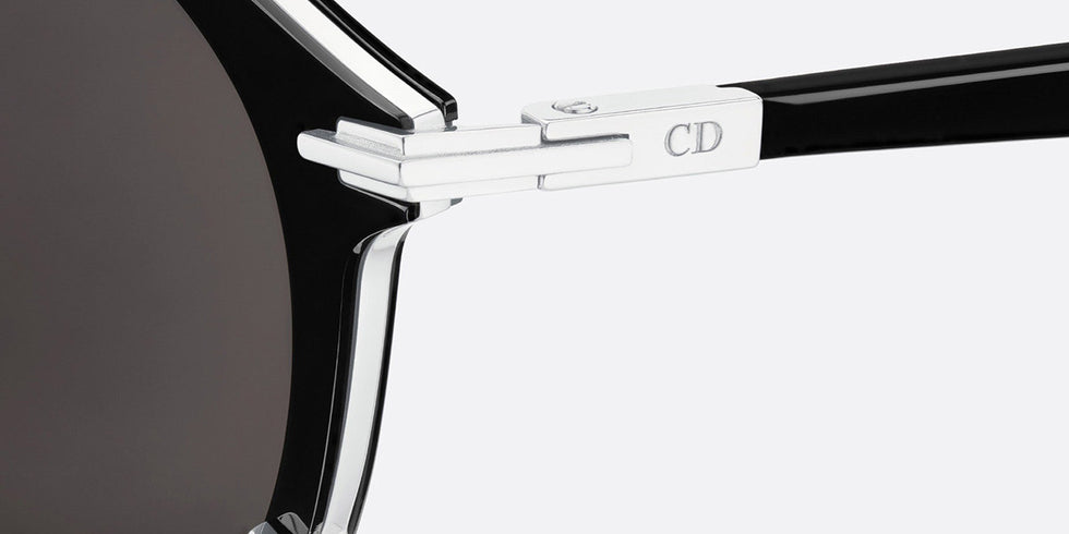 Dior® Diorblacksuit R7U CD DIORBLKSUIT R7U 10A0 50 - Shiny Black Lenses Grey Organic 10A0 Sunglasses