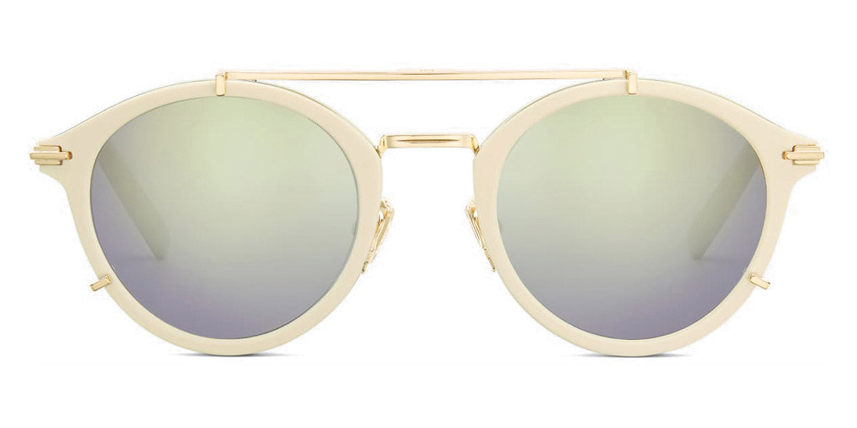 Dior® Diorblacksuit R7U CD DIORBLKSUIT R7U 95H6 50 - Shiny White Lenses Green Organic 95H6 Sunglasses