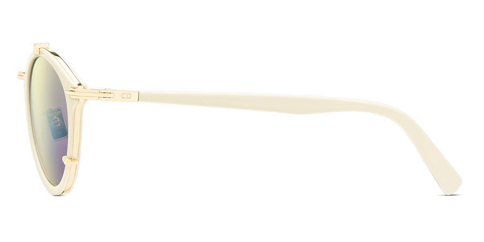 Dior® Diorblacksuit R7U CD DIORBLKSUIT R7U 95H6 50 - Shiny White Lenses Green Organic 95H6 Sunglasses