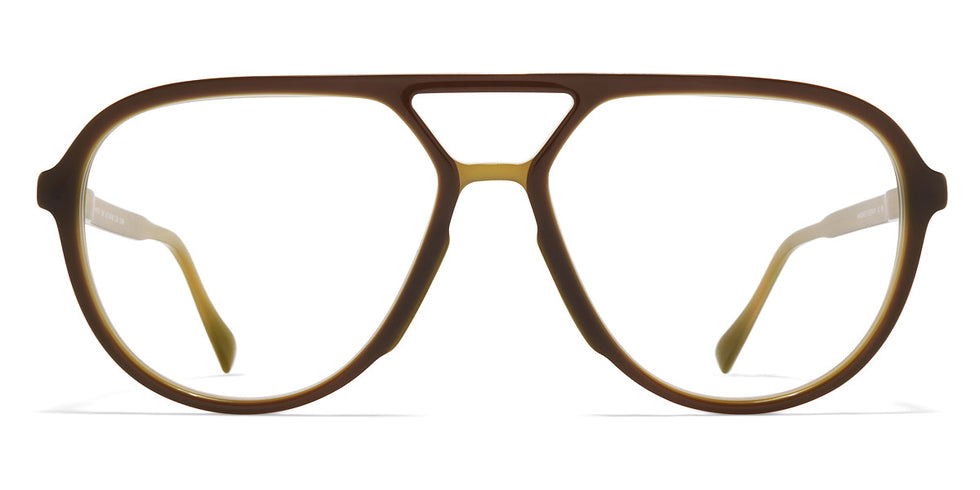 Mykita® SURI MYK SURI C167 Green Dark Brown/Silk Gold 56 - C167 Green Dark Brown/Silk Gold Eyeglasses
