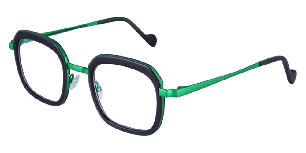 NaoNed® Taveeg NAO Taveeg 83GFT 49 - 83GFT Transparent Graphite Grey/Matt Intense Green Eyeglasses