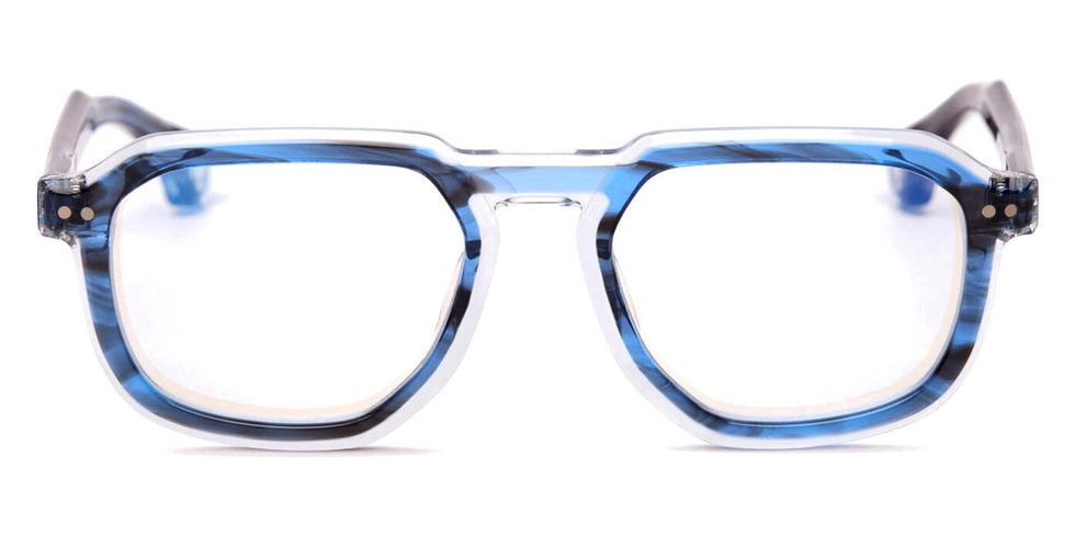 Blake Kuwahara® THAYER BLK THAYER BLUE HORN 54 - Blue Horn Eyeglasses