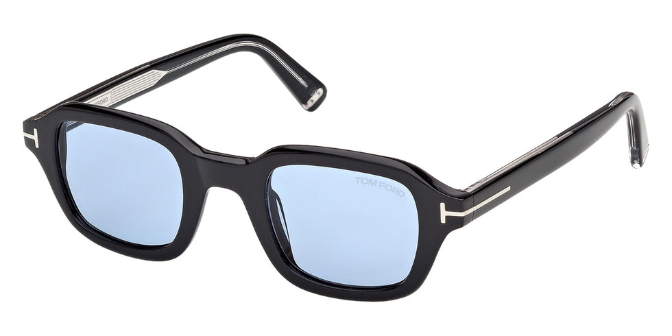 Tom Ford® TI0021 Sunglasses TI0021 01V 46 - 01V - Shiny Black/Shiny Black