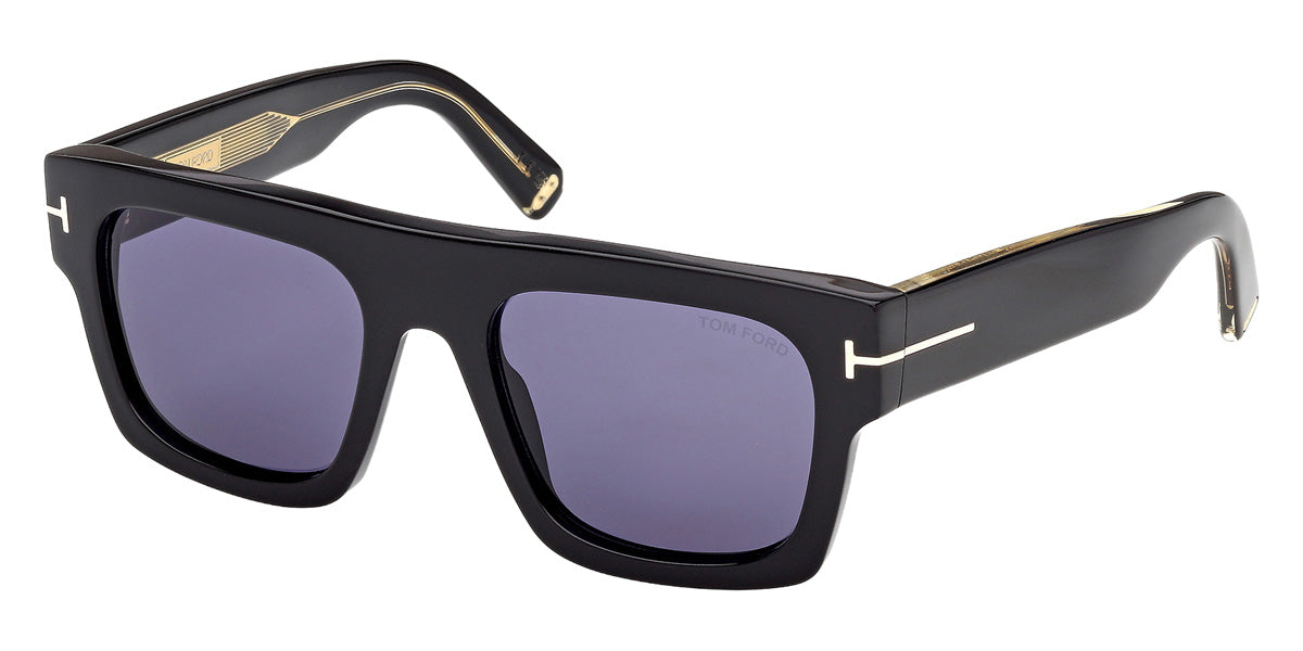 Tom Ford® TI0023 Sunglasses TI0023 01V 53 - 01V - Shiny Black/Shiny Black