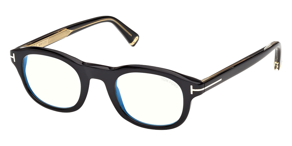 Tom Ford® TI5012-B Eyeglasses TI5012-B 001 47 - 001 - Shiny Black/Shiny Black