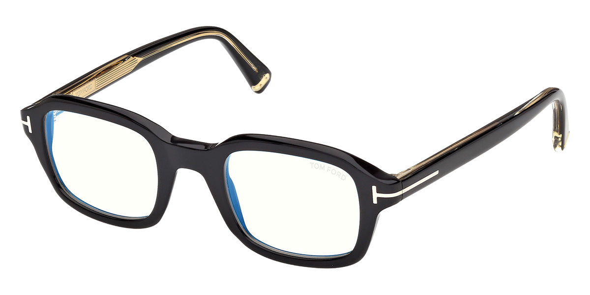 Tom Ford® TI5013-B Eyeglasses TI5013-B 001 47 - 001 - Shiny Black/Shiny Black