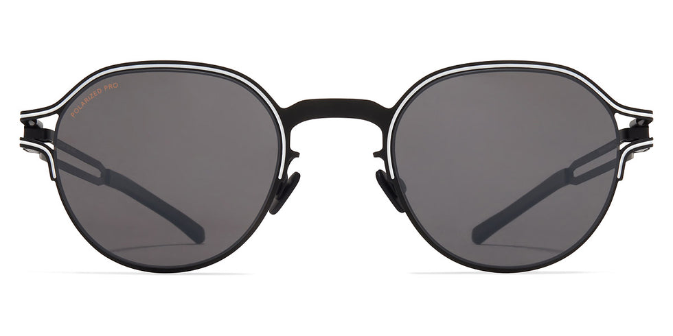 Mykita® VAASA MYK VAASA Black/White / Polarized Pro Hi-Con Grey 47 - Black/White / Polarized Pro Hi-Con Grey Sunglasses