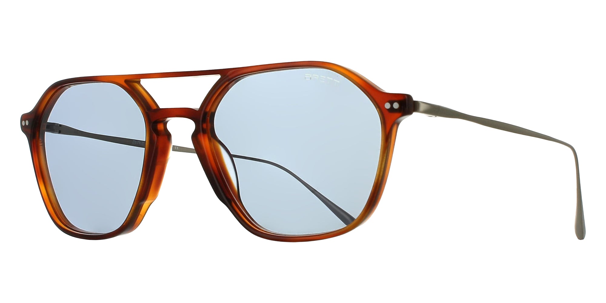 Brett® VIC SUN BRTT VIC SUN-C09-ST 53 - Honey Tortoise / Silver - C09