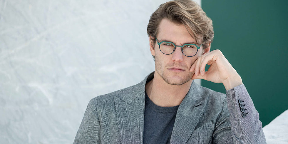 Blackfin® WELLS BLF WELLS 1492 46 - Black Gold/Blue Navy Eyeglasses