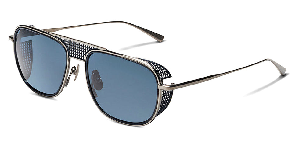 SALT.® X RADFORD RS-500 SAL X RADFORD RS-500 ASI 55 - Antique Silver/Indigo Blue/Polarized Denim CR-39 Lens Sunglasses