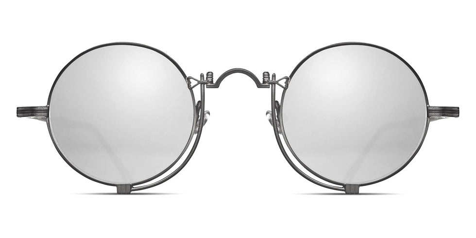 Matsuda® 10601H MTD 10601H Matte Black/Silver Mirror 45 - Matte Black / Silver Mirror Sunglasses
