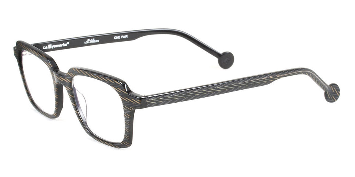 L.A.Eyeworks® BLAKEY LA BLAKEY 933 44 - Gold Silver Hatchet Eyeglasses