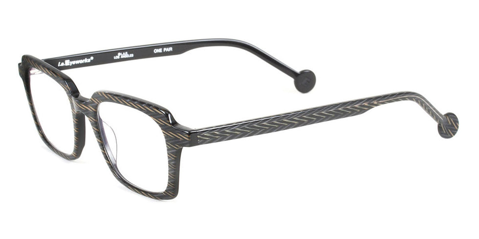 L.A.Eyeworks® BLAKEY LA BLAKEY 933 44 - Gold Silver Hatchet Eyeglasses