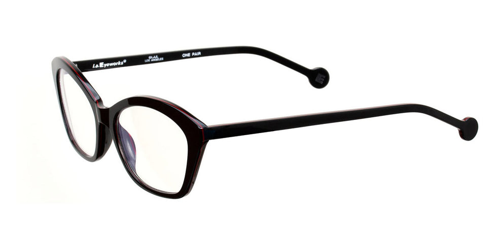 L.A.Eyeworks® PANCAKE LA PANCAKE 963 51 - Blacktricity Eyeglasses