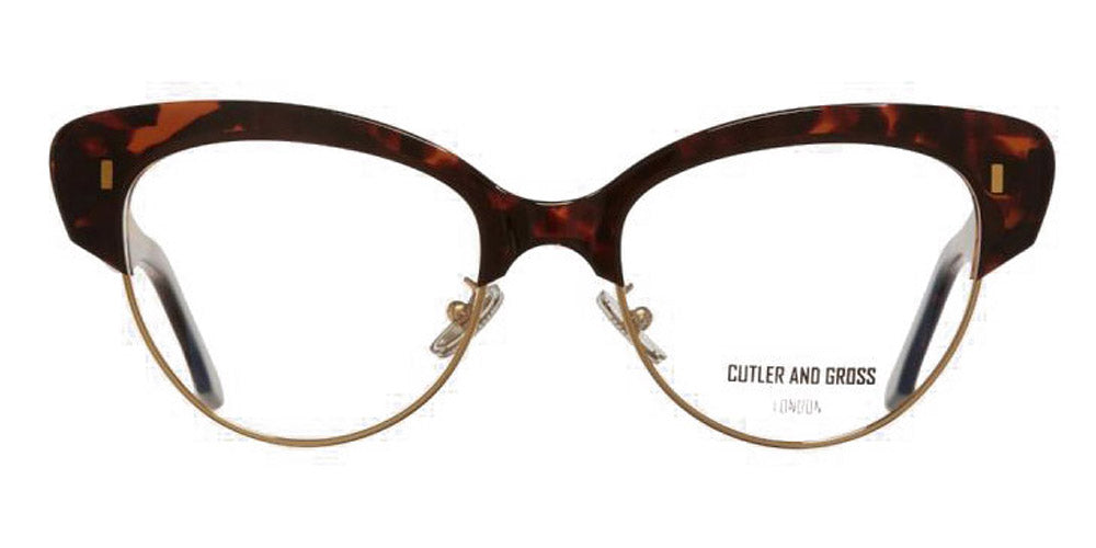 Cutler and Gross® 1351 CG OP 1351 CHOCOLATE SWIRL 55 - Chocolate Swirl Eyeglasses