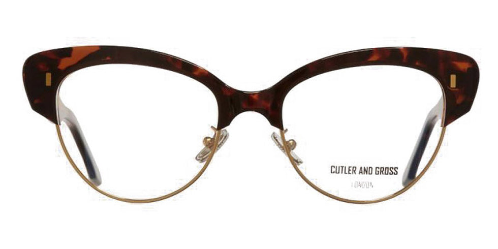 Cutler and Gross® 1351 CG OP 1351 CHOCOLATE SWIRL 55 - Chocolate Swirl Eyeglasses