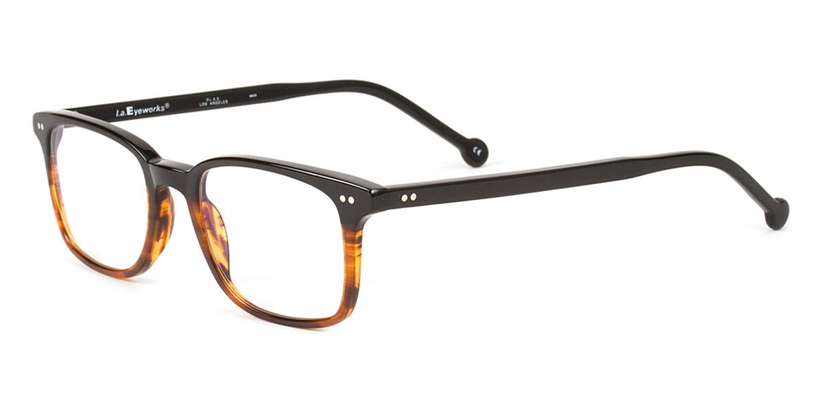 L.A.Eyeworks® TWILL LA TWILL 145 49 - Black Havana Split Eyeglasses