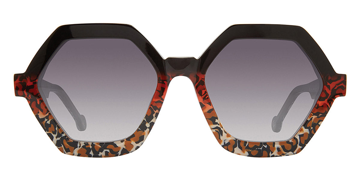 L.A.Eyeworks® BHANGRA LA BHANGRA 701 55 - Leopard Pile Sunglasses