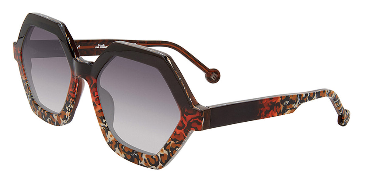 L.A.Eyeworks® BHANGRA LA BHANGRA 701 55 - Leopard Pile Sunglasses