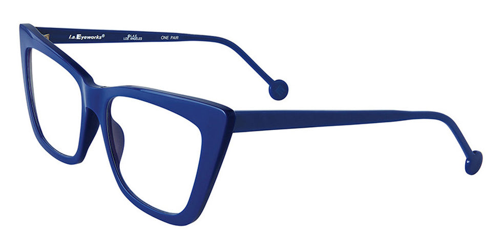 L.A.Eyeworks® HOUSE CAT LA HOUSE CAT 1015 53 - Beep Blue Eyeglasses