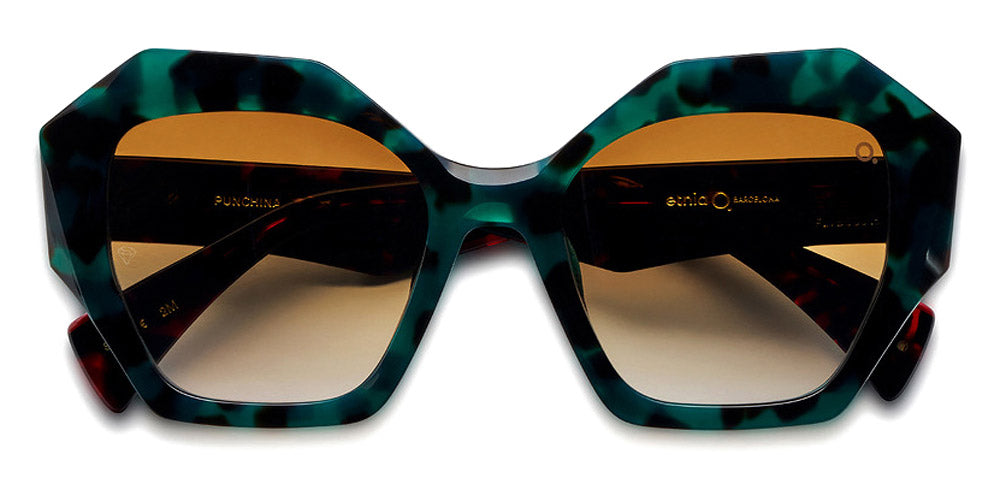 Etnia Barcelona® PUNCHINA 5 PUNCHI 53S GRBX - GRBX Green/Maroon Sunglasses