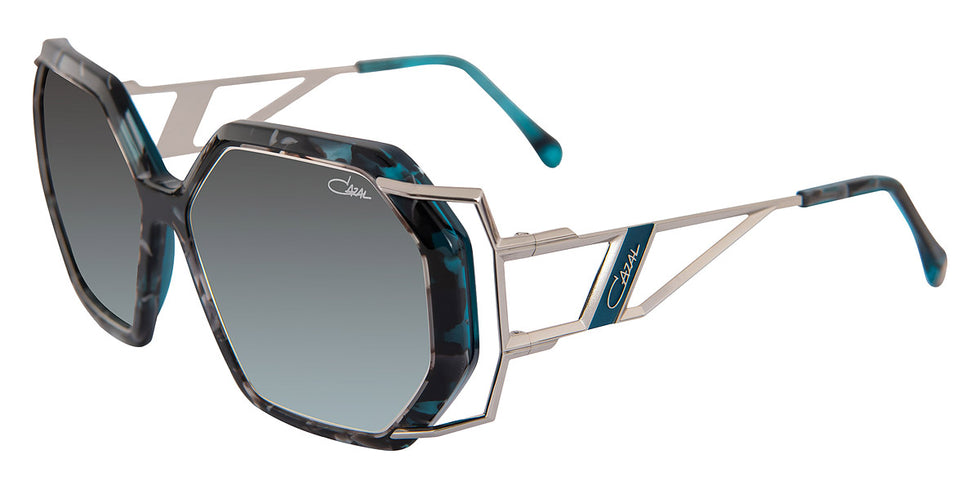 Cazal® 8505 CAZ 8505 003 57 - 003 Petrol Blue-Silver/Green Gradient Sunglasses