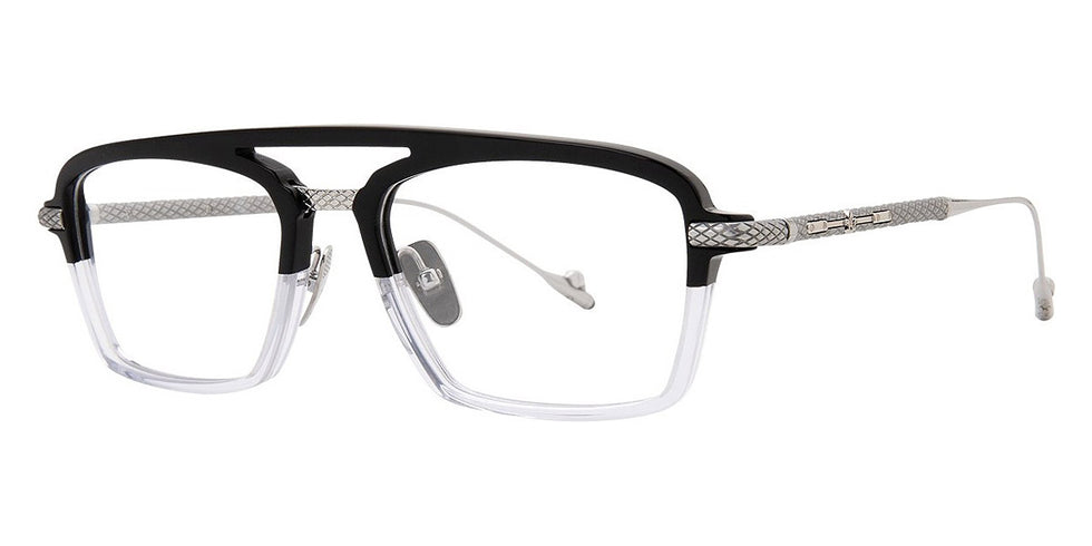 Philippe V® Χ44 PHI Χ44 Black/Clear 55 - Black/Clear Sunglasses