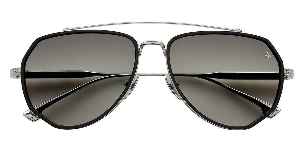 Philippe V® No12.1 PHI No12.1 Silver/Green Gradient 58 - Silver/Green Gradient Sunglasses