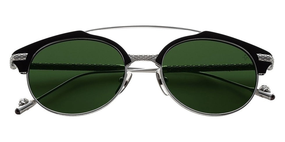 Philippe V® No21 PHI No21 Black Silver/Green 53 - Black Silver/Green Sunglasses