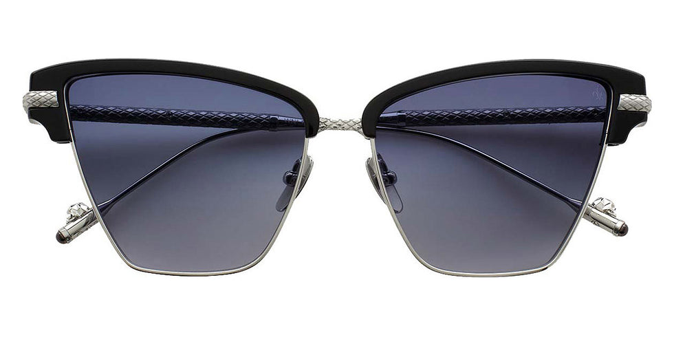 Philippe V® WNo17 PHI WNo17 Black Silver/Blue Gradient 56 - Black Silver/Blue Gradient Sunglasses