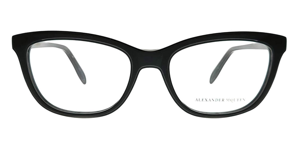 Alexander McQueen® AM0161O AM0161O 001 53 - Black Eyeglasses