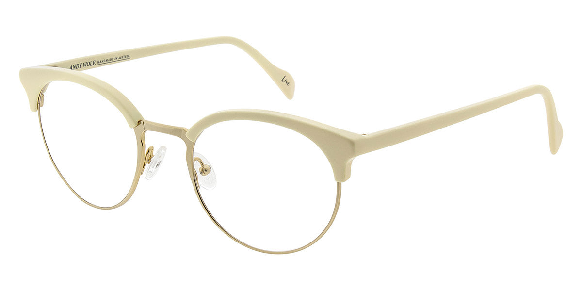 Andy Wolf® 4589 ANW 4589 E 51 - Beige/White E Eyeglasses