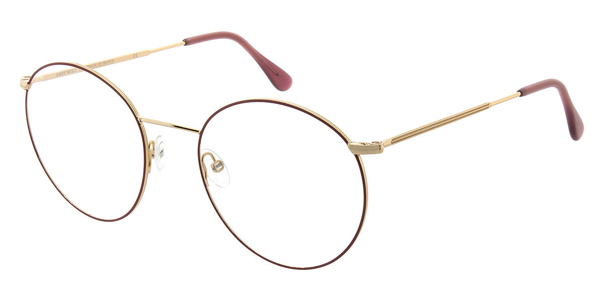 Andy Wolf® 4710 Lisa H. ANW 4710 Lisa H. V 53 - Gold/Berry V Eyeglasses