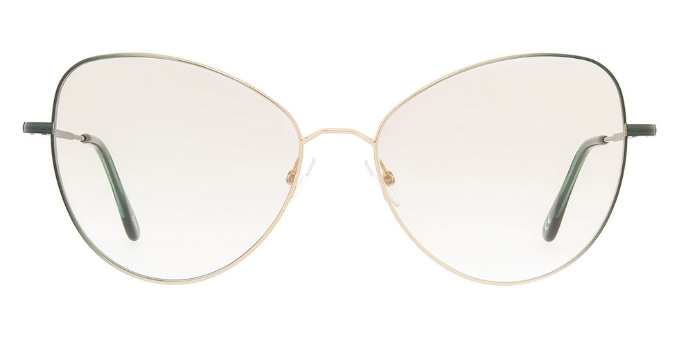 Andy Wolf® 4740 ANW 4740 E 57 - Gold/Green E Eyeglasses