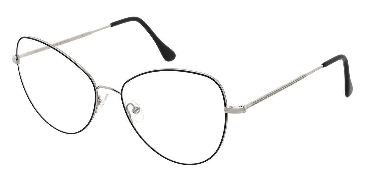 Andy Wolf® 4740 ANW 4740 F 57 - Silver/Blue F Eyeglasses