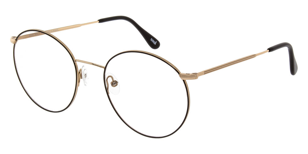 Andy Wolf® 4744 ANW 4744 D 51 - Gold/Black D Eyeglasses