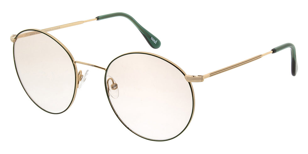 Andy Wolf® 4744 ANW 4744 E 51 - Gold/Green E Eyeglasses