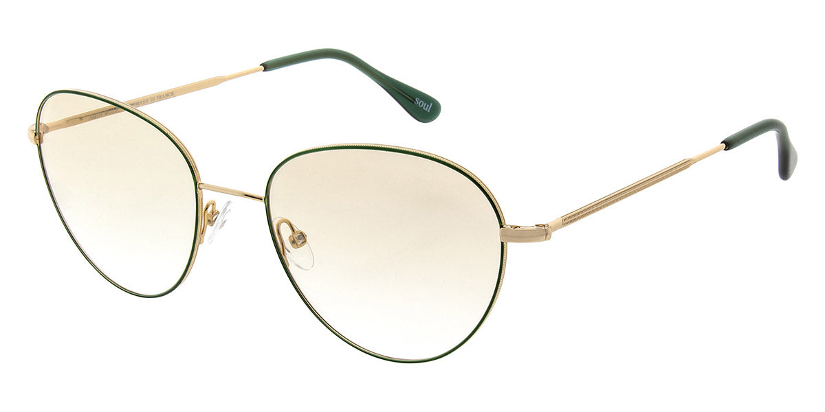 Andy Wolf® 4748 ANW 4748 E 54 - Gold/Green E Eyeglasses