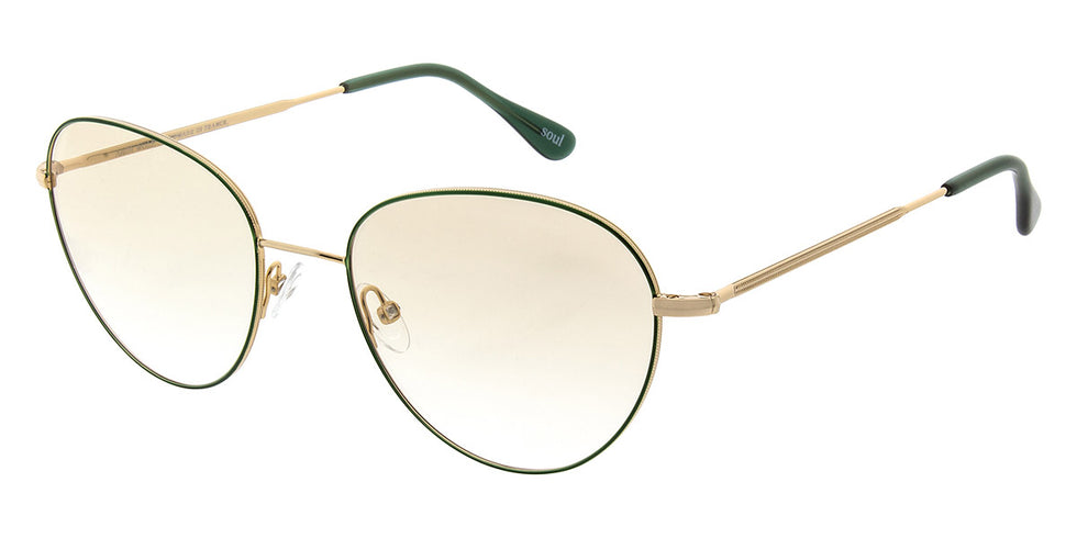 Andy Wolf® 4748 ANW 4748 E 54 - Gold/Green E Eyeglasses