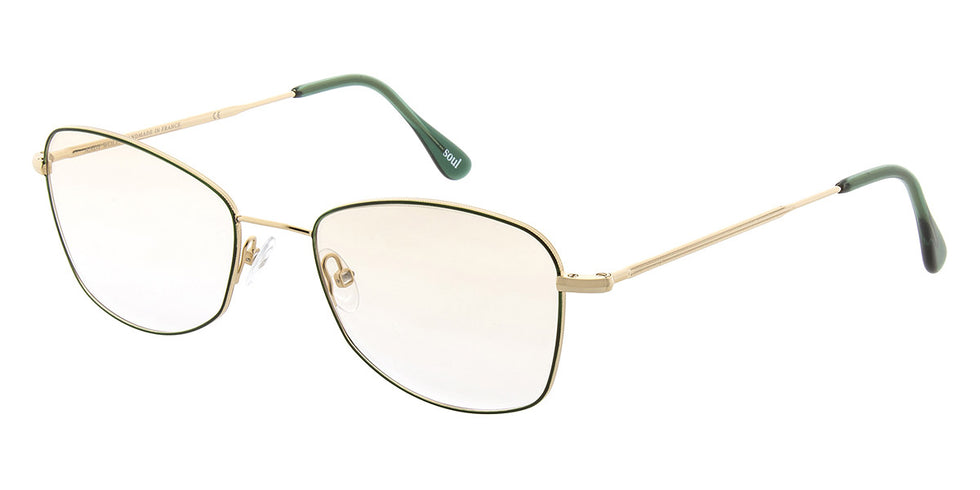 Andy Wolf® 4751 ANW 4751 E 53 - Gold/Green E Eyeglasses