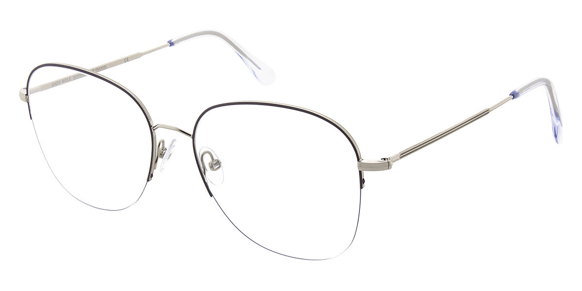 Andy Wolf® 4752 ANW 4752 F 55 - Silver/Violet F Eyeglasses