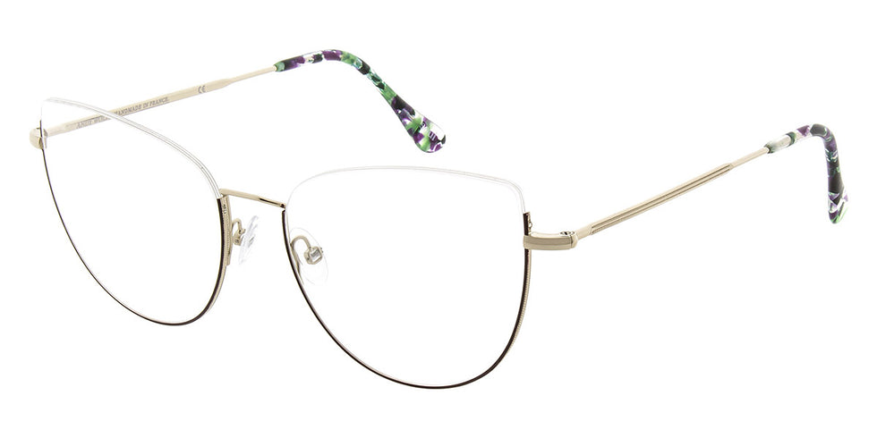Andy Wolf® 4755 ANW 4755 C 54 - Graygold/Violet C Eyeglasses