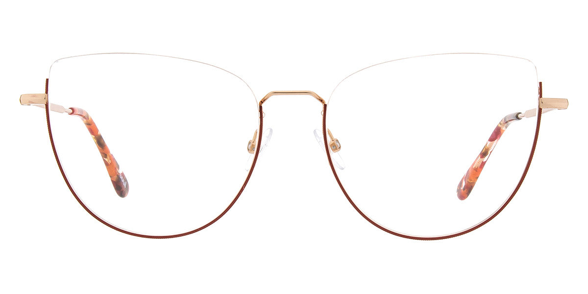 Andy Wolf® 4755 ANW 4755 E 54 - Rosegold/Red E Eyeglasses