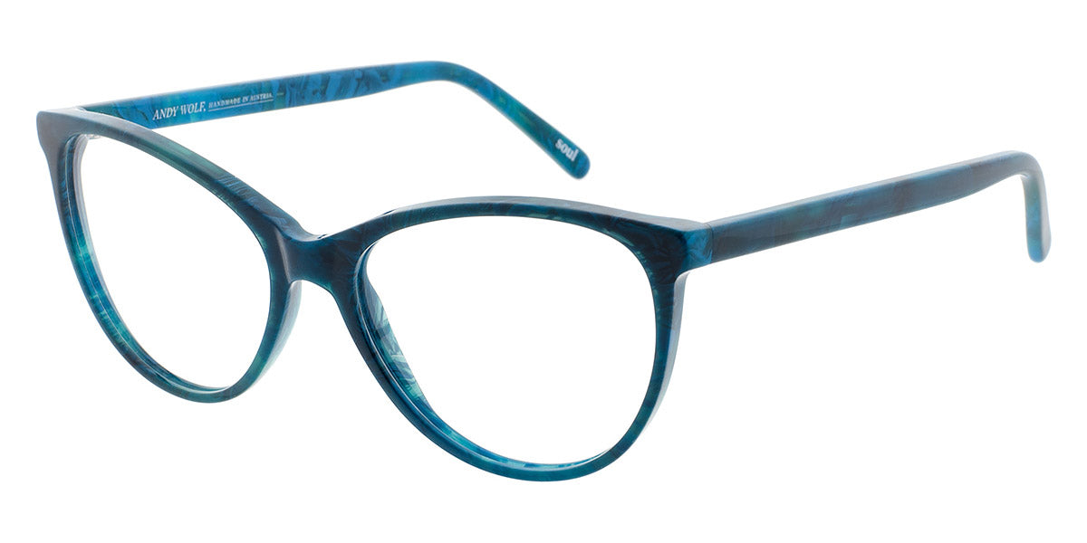 Andy Wolf® 5023 ANW 5023 U 55 - Teal U Eyeglasses