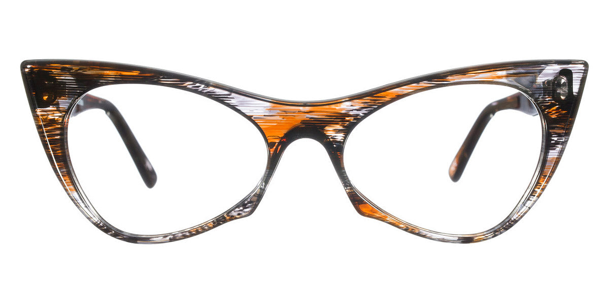 Andy Wolf® 5028 ANW 5028 K 53 - Black/Brown K Eyeglasses