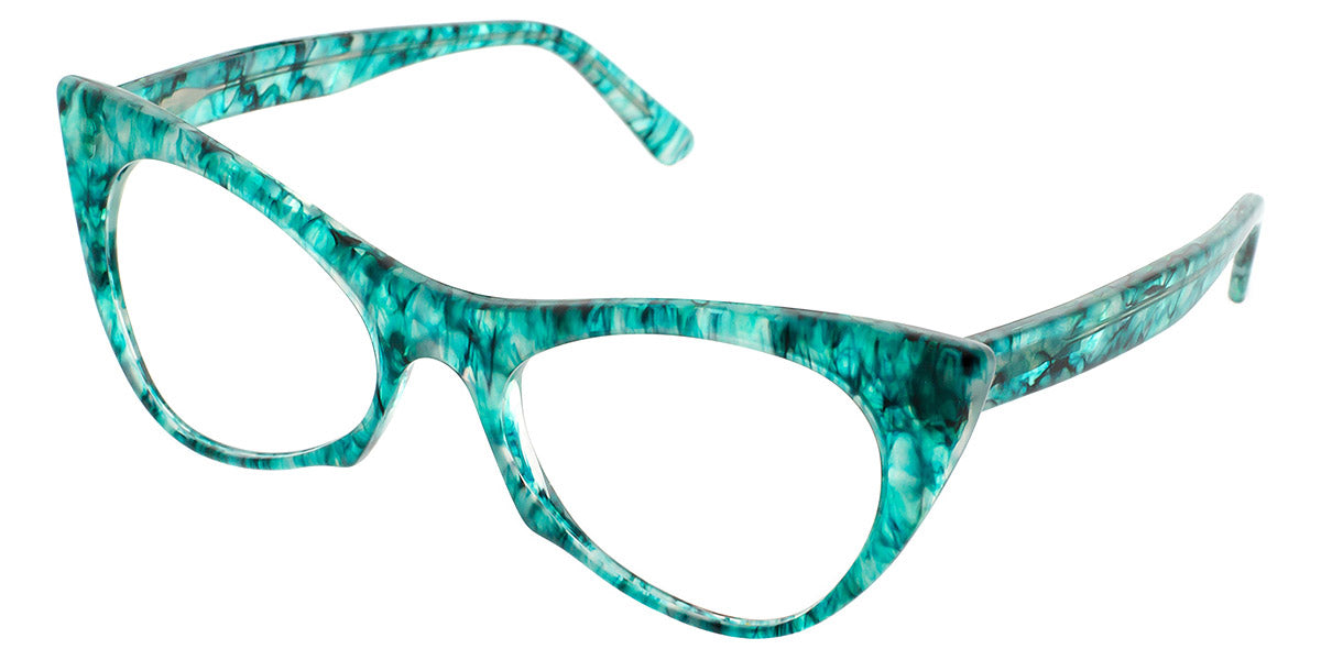 Andy Wolf® 5028 ANW 5028 S 53 - Teal/Black S Eyeglasses