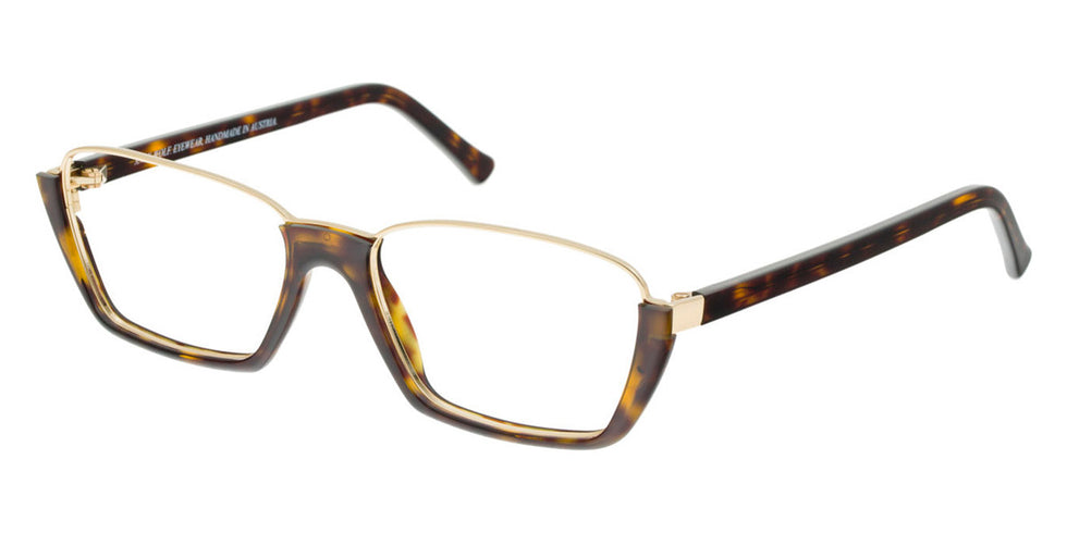 Andy Wolf® 5043 ANW 5043 B 53 - Brown/Graygold B Eyeglasses