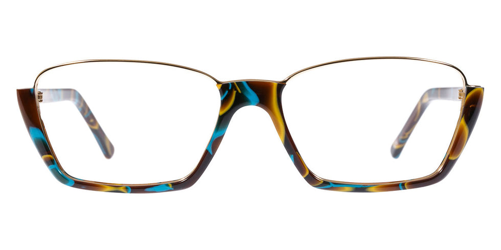 Andy Wolf® 5043 ANW 5043 F 53 - Colorful/Graygold F Eyeglasses