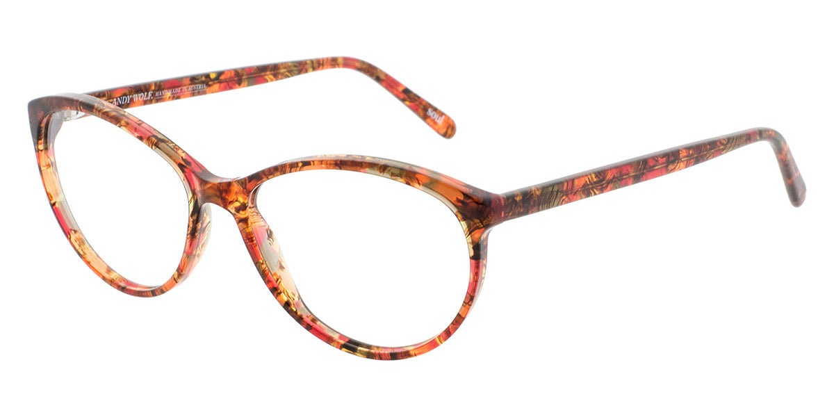 Andy Wolf® 5056 ANW 5056 O 54 - Berry/Brown O Eyeglasses