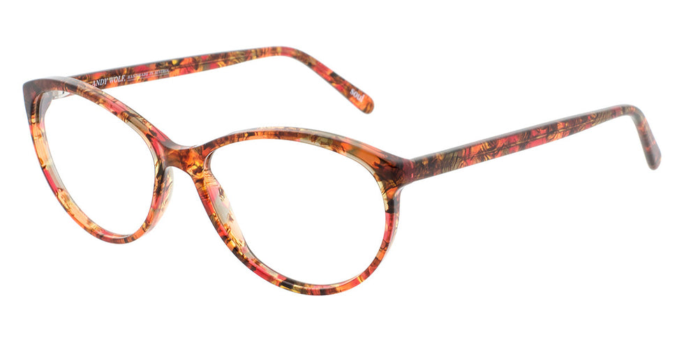 Andy Wolf® 5056 ANW 5056 O 54 - Berry/Brown O Eyeglasses